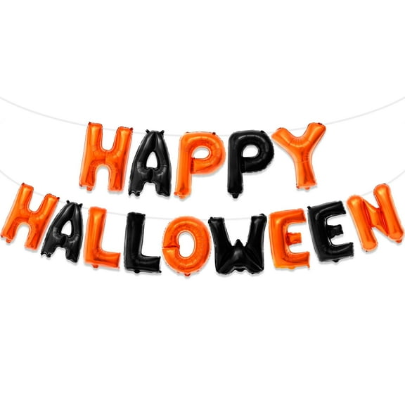 KatchOn, Iridescent Silver Halloween Birthday Banner - 10 Feet, No DIY | Halloween Happy Birthday Banner, Halloween Birthday Party Decorations | Happy Halloween Birthday Banner, Halloween Decorations