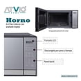 thumbnail image 2 of Horno de Microondas Atvio Home 0.9 Pies Cúbicos con Espejo de Cristal EM9P02A2PR-M Plateado, 2 of 4