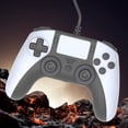thumbnail image 1 of Peggybuy Wired Game Controller Dual Vibration/6 Axis Gyro USB Game Gamepad Macro Programming Button with 3.5mm Jack for PS5 PS5 Slim PC, 1 of 9