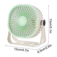 thumbnail image 3 of Aoznliie USB Desk Fan, 3 Speeds & 360° Rotation Portable Rechargeable Small Fan , Quiet Personal Cooling Device for Office Dorm Travel, 6.7 Inches, 3 of 9