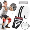 thumbnail image 4 of Rodilleras RDX para levantamiento de pesas, levantamiento de potencia, prensa de piernas, gimnasio, 4 of 7
