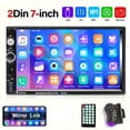 thumbnail image 3 of 7-Inch HD Touch Screen Car Stereo Radio Audio Double Din Car Multimedia Player With Mirror Link USB FM Autoradio+Remote Control +Steering Control, 3 of 5