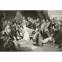 Queen Philippa Interceding with Her Husband Edward III To Spare The Lives of The Burghers of Calais From The National Poster Print - Large - 34 x 24