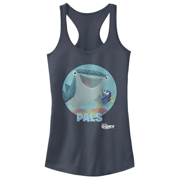 Junior's Finding Dory Pals Destiny Racerback Tank Top Indigo Small