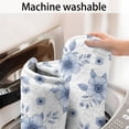 thumbnail image 5 of Pioneer Flower Floral Print Pattern Bathroom Rugs Mat, Non Slip Microfiber Bathroom Rug with Rubber Backing, Soft Mats for Bathroom Floor Tub Shower, 17"x47", 5 of 5