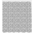 thumbnail image 3 of Ambesonne Rain Shower Curtain, Monochrome Water Raindrops, 69"Wx84"L, Black and White, 3 of 3