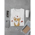 thumbnail image 3 of Cute Corgi Doodle T-Shirt Men -Image by Shutterstock, Male x-Large, 3 of 4