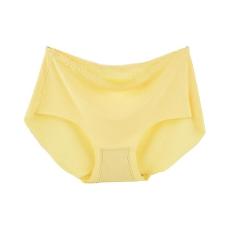 

PEASKJP Women s Brief Underwear Basic Seamless Breathable High Waist Hi Cut Stretchy Underwear Panties Brief Panties F 2XL