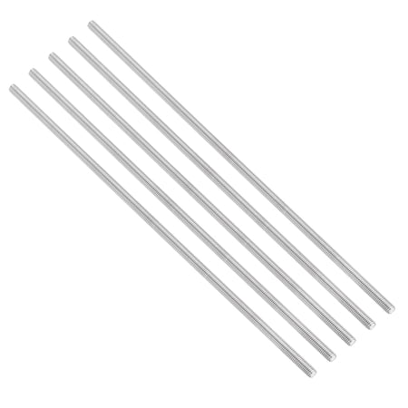 Uxcell #10-32 UNC 304 Stainless Steel Fully Threaded Rod 5Pcs 7.9 Length Long Threaded Screw Right Hand Threads All Threaded Rod Studs for Anchoring Bolt Clamps Hangers and U-Bolts