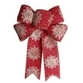thumbnail image 5 of Upgraded Christmas Snowflake Bow Holiday Decoration Colorful Bow T, 5 of 6