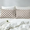 thumbnail image 3 of Erosebridal Geometric Buffalo Comforter Cover Queen,Checkered Grid Bedding Sets Queen Size,Plaid Room Decorative,Super Cozy,3-Pieces(No Comforter), 3 of 7