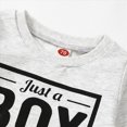 thumbnail image 4 of TOWED22 Toddler Baby Boy Fall Winter Clothes Crewneck Long Sleeve Sweatshirt Pullover Tops Elastic Joggers Pants 2pcs Outfit Set(Blazer,18-24 M), 4 of 9