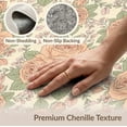 thumbnail image 6 of ODIKA 8'x10' Washable Area Rug Rose Cottage Vintage Bouquet With Romantic Spring Petal Border Floral Flowing for Dining Room, Large Office, Lounge, Non-Slip Chair-Friendly Mat, 6 of 7