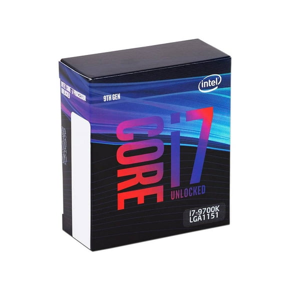 Procesador Intel Core i7-9700K, 3.6 GHz (hasta 4.9 GHz) con Intel HD Graphics 630, Socket 1151. Intel BX80684I79700K