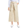 thumbnail image 1 of Halogen Paperboy Waist Belted Wide Leg Crop Pants In Tan Size 16 $90, 1 of 1