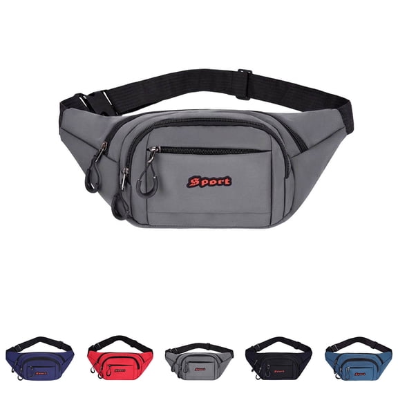 Hfnxid Lightweight Hiking Waist Pack Men Waist Bag Crossbody Fanny Pack, Belt Bag for Phone Wallet Keys, Lightweight Hip Pack for Travel Hiking Running