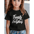 thumbnail image 4 of MAWOTEA [Slimt Fit Size Up] Family Is Everything Print Summer T Shirt For Kids Outdoor Casual Wear, Size 3Year-12Years, 4 of 5