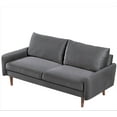 thumbnail image 5 of US Pride Furniture Maryellen 70''W Velvet Sofa, Grey, 5 of 5