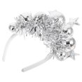 thumbnail image 4 of Diadema de bola de discoteca para mujer: Aro para el pelo con estrella y espumillón para fiesta de discoteca. Tocado festivo para mujeres y niñas. Accesorios para disfraz de Nochevieja., 4 of 5