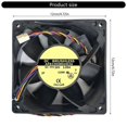 thumbnail image 3 of 120x120x38mm 24V 1.05A Computer Cooling Fan For Gaming PC Servers Heat Dissipation Computer Router CPU Cabinet Accessories, 3 of 4