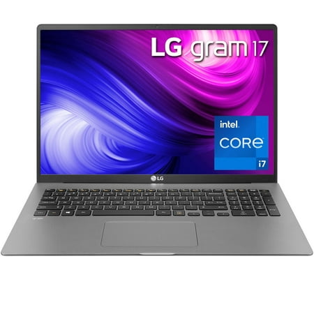 LG gram 17" Ultra-Lightweight Laptop w 11th Gen Intel Core i7 1165G7 Processor 16GB, 17 in