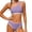 Purple, variant on EliteGoogv Bikini Sets For Girls One Shoulder Padded Color Block Two Piece Swimsuit Summer Beach Pool Swimwear White
