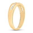 thumbnail image 4 of FB Jewels 10kt Yellow Gold Mens Round Diamond Wedding Band Ring 1/8 Cttw Size 11.5, 4 of 4