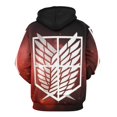 thumbnail image 3 of Attack On Titan Casual Pullover Hoodie Unisex Hooded Sweatshirt Novelty 3D Graphic Long Sleeve Sweater with Pocket S, 3 of 8