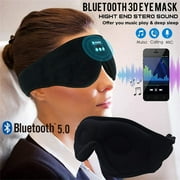 Bluetooth 5.4 Sleep Mask Headphones Wireless Eye Mask HD Stereo for Side Sleepers