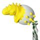 thumbnail image 1 of Dinosaur Egg Dog Teething Chew Stick Dog Toothbrush Teeth Cleaning Dog Toys Pet Teething Sticks Toys, Yellow, 1 of 4