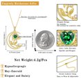 thumbnail image 6 of Fasjewly Heart Flower Necklace for Women,18K White Gold Plated S925 Sterling Silver Heart Moon Birthstone Pearl Pendant Jewelry Gift for Wife Mom Girlfriend,Birthday Anniversary Gift, 6 of 10