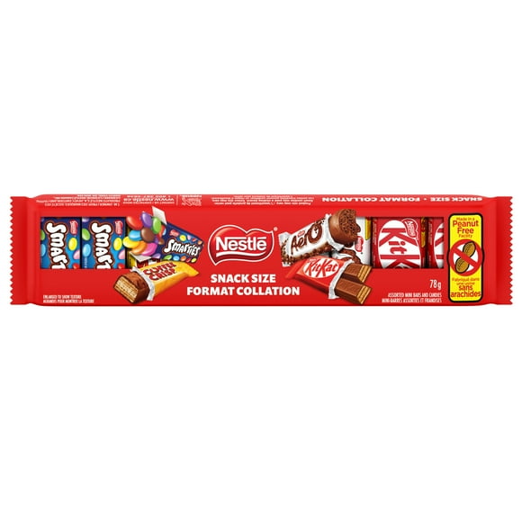 Snack Size KITKAT, AERO, SMARTIES, COFFEE CRISP, Prepared In A Canadian Peanut-free Facility, Individually Wrapped, Sustainably Sourced Cocoa, 78g