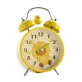 thumbnail image 1 of Reloj despertador con forma de pato con diseño de dibujos animados, doble campana, marco de metal am, 1 of 2