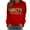 Red, variant on Wancir Long Sleeve Fall T-Shirt for Women Family Halloween Thanksgiving Tops Casual Thankful Pumpkin Turkey Graphic Tees