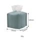 thumbnail image 2 of Porta pañuelos con soporte de almacenamiento de cuero, contenedor decorativo moderno portátil Verde, 2 of 9