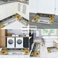 thumbnail image 6 of Sunflower Kitchen Rug Set - 2-Piece Non-Slip Mat Bundle,Sweet Home Decor, Washable, Waterproof, Indoor/Outdoor Standing Mats for Entryway, 6 of 7