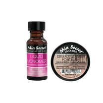 Mia Secret - Liquid Monomer (0.5 oz) & Cover Acrylic Powder Porcelain (0.5 oz.) - Combo
