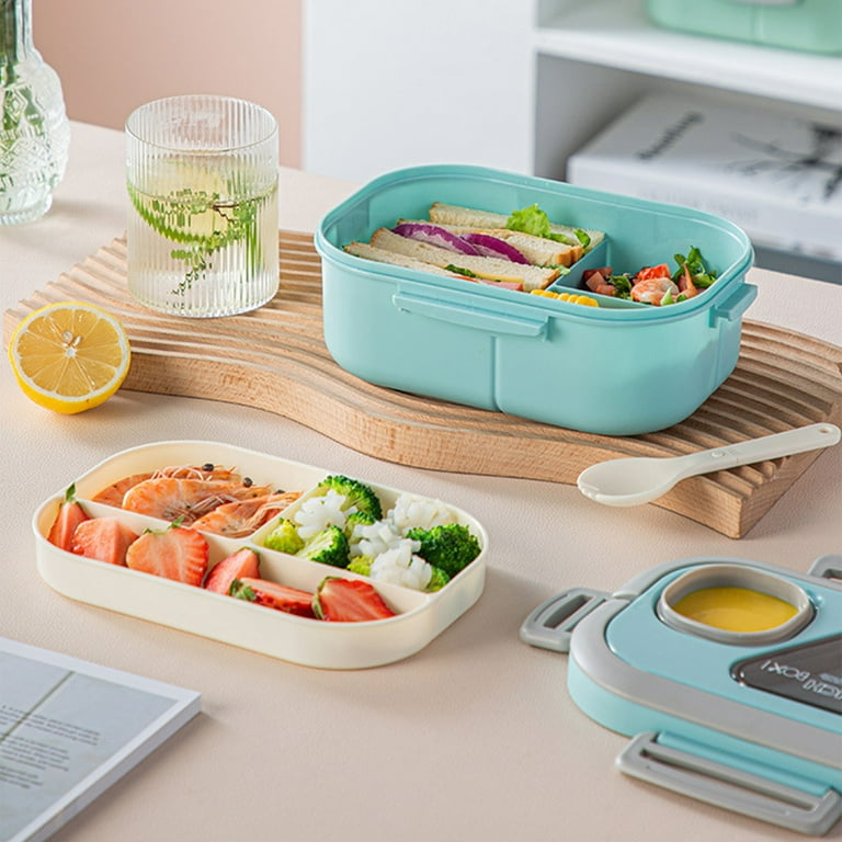 Dropship Bento Box Double Layer Lunch Box For Kids And Adults Leakproof Lunch  Containers With Removable Stainless Steel Tray Microwave Safe to Sell  Online at a Lower Price