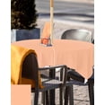 thumbnail image 5 of Lsrtoss Outdoor Tablecloth with Umbrella Hole & Zipper, Peach Fuzz Square Tablecloth 54x54 Inch, Modern Pure Peach Fuzz Patio Table Cover Waterproof Table Cloth for Picnic/Party, 5 of 7
