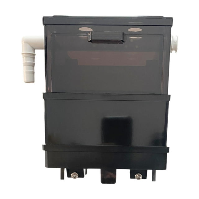 relayinert Aquarium Filter Box for Small Fish Tank Single Filtration Filter Overflow Layer Pipe Box 2 Layer
