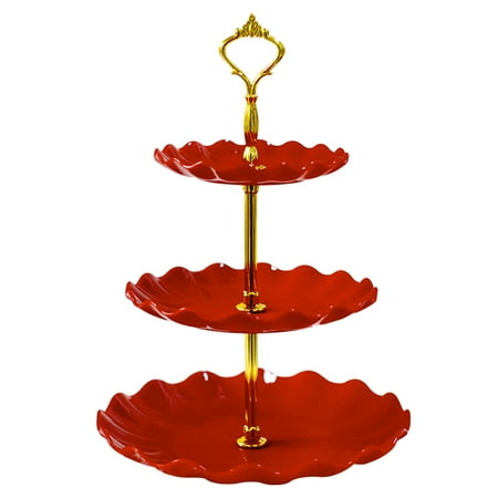 

3 Tier Cake Stand Pastry Cupcake Fruit Plate Serving Dessert Display Holder