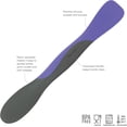 thumbnail image 4 of Tovolo Mini Scoop and Spread Tool for Kitchen Meal Prep Peri Purple and Charcoal Gray, Small Sandwich Spreader Spatula for Peanut Butter Jelly, Silicone BPA Free Dishwasher Safe Scooper Spreader, 4 of 6