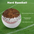 thumbnail image 3 of 9 Inch Baseball Baseballs Bulk Practice Training Baseball Unmarked Baseballs, 3 Pack, 3 of 6