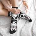thumbnail image 7 of Women's Men's Hockey Player Colorful Novelty Pattern Crew Athletic Socks, 7 of 7