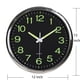 thumbnail image 4 of Reloj de pared moderno con luz , Relojes de pared de silenciosos de , grandes números y manos, reloj de pared, 4 of 8