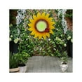 thumbnail image 4 of LuxenHome Sunflower Metal and Glass Outdoor Wall Decor, 4 of 10