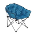 thumbnail image 2 of Mac Sports Folding Padded Outdoor Club Chair with Carry Bag, Blue/Black (4 Pack), 2 of 4