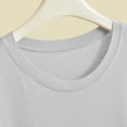 thumbnail image 6 of OVAFBAU Womens Nightgown Sleepshirt Pajama Dress Casual Cotton Crew Neck Short Sleeve Slit Loose Loungewear Dress Sleepwear, 6 of 6