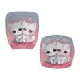 thumbnail image 4 of SCRAWLGOD Cat Love Gray Pink 2 Piece Sets Cozy Office Chair Slipcover Stretch Scratch Resistant High Back Chair Covers Easy to Install Universal Desk Chair Slipcovers, 4 of 7