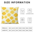 thumbnail image 5 of YINGXI  Embroidery Throw Pillow Cover, Flower Pattern Soft Decorative Accent Pillow Case, Square Linen Textured Pillowcase for Room Gift, Yellow and White 12x12in, 5 of 5